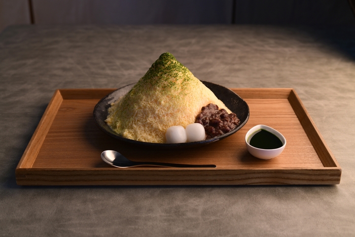 ミルクセーキかき氷 抹茶あずき