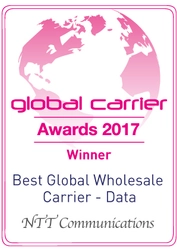 Global Carrier Awards 2017において 「Best Global Wholesale Carrier(Data)」と 「Best North American Wholesale Carrier」を受賞