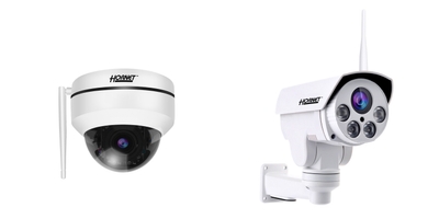 左:HC-220DH(ドーム型)、右:HC-202BX(バレット型)