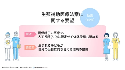 国会議員21名に対し、生殖補助医療法案に関する要望書を はらメディカルが提出