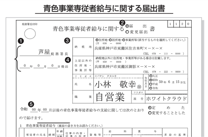 青色申告前に提出する書類の書き方も記入例つきで解説