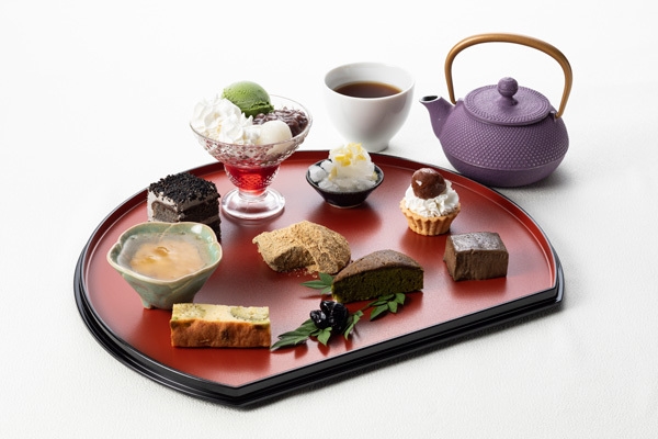 池袋東武店限定 和のアフタヌーンティープレート 翠泉 ハレの日のひとさら お飲み物セット