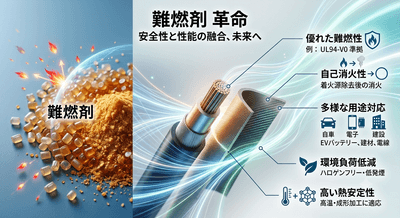 図. 難燃剤の製品画像