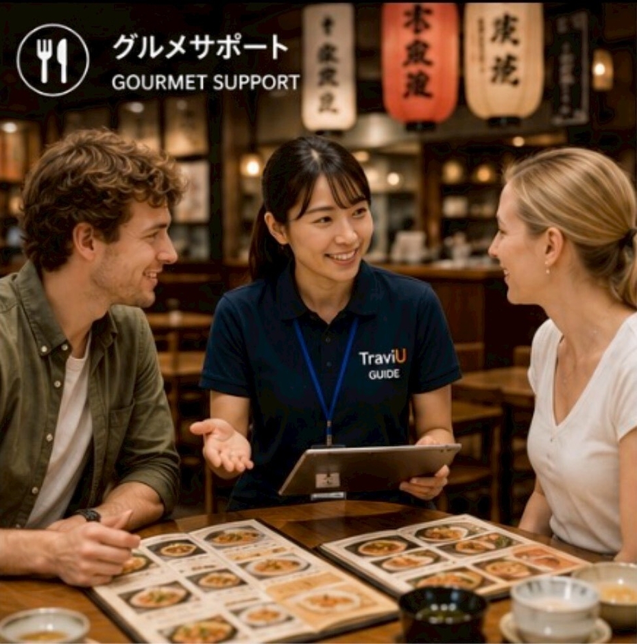 食事の際の訪日外国人向けアシスタントサービス