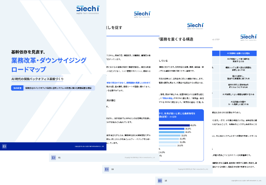 保険会社のバックオフィス業務実態調査