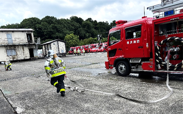 熱中症対策に関する横浜市消防局との実証実験