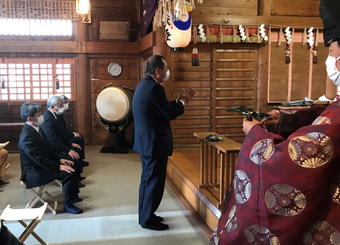 安全祈願祭の様子