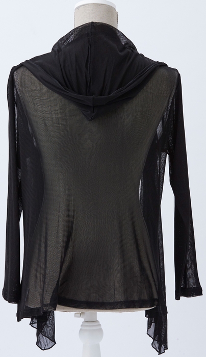 フード付きボレロ 後ろ