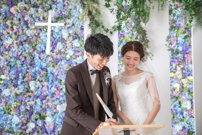 撮影イメージ：写真で挙げる結婚式