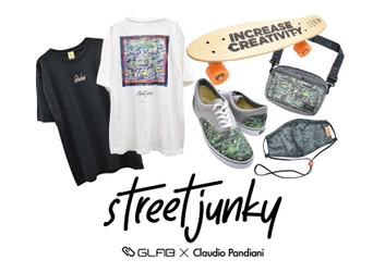 グラフィックブランドGLAB.×Claudio Pandianiの コラボ新レーベル「street junky」始動！