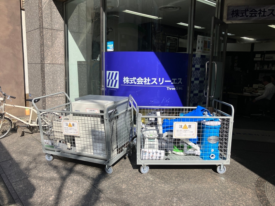 災害用浄水装置・シャワーシステム(収納状態)