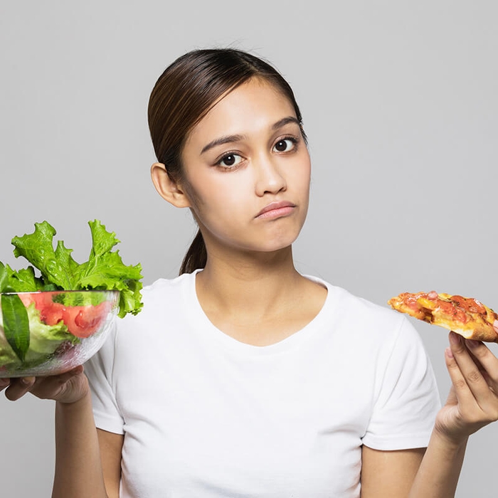 食事量をただ減らすだけでは体脂肪を燃焼させるために必要な栄養素も入って来なくなってしまいます