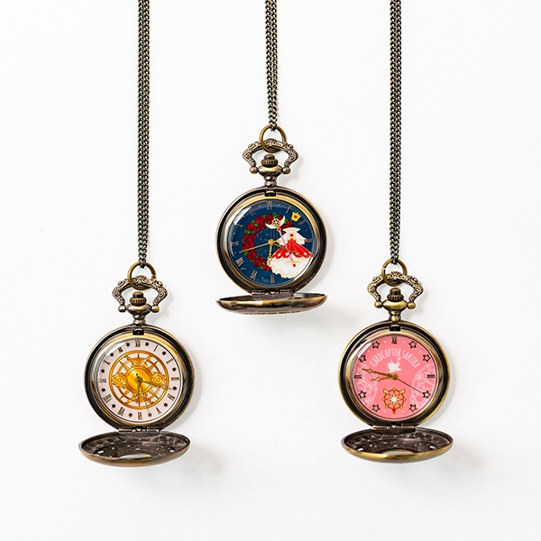 懐中時計：各2,200円(3種展開)