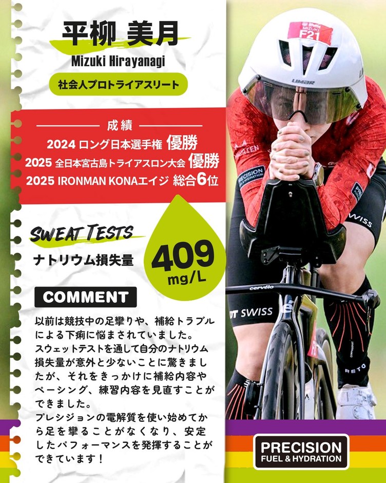 プレシジョンサポート 平柳美月選手