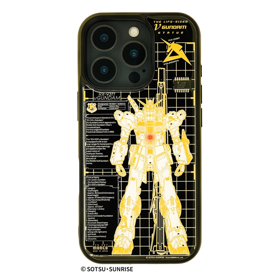 FLASH「RX-93ff νガンダム」基板アート iPhone 16Proケース