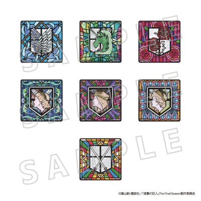 ▲ステンドグラス風コースター 全7種/ランダム 各990円(税込) コンプリート版 6,930円(税込)