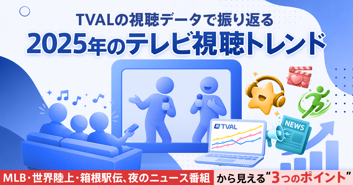 「TVAL」の視聴データで振り返る、2025年のテレビ視聴トレンド
