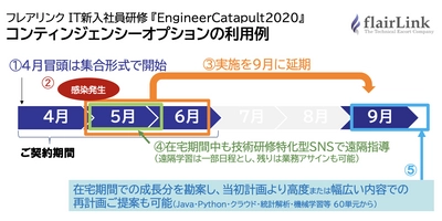 フレアリンク、新型コロナウイルス感染症の拡大状況に応じて 実施形態や開催時期を適応選択できるIT新人研修オプションを提供