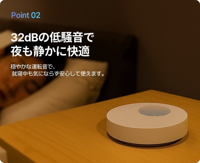 2.32dBの静音設計