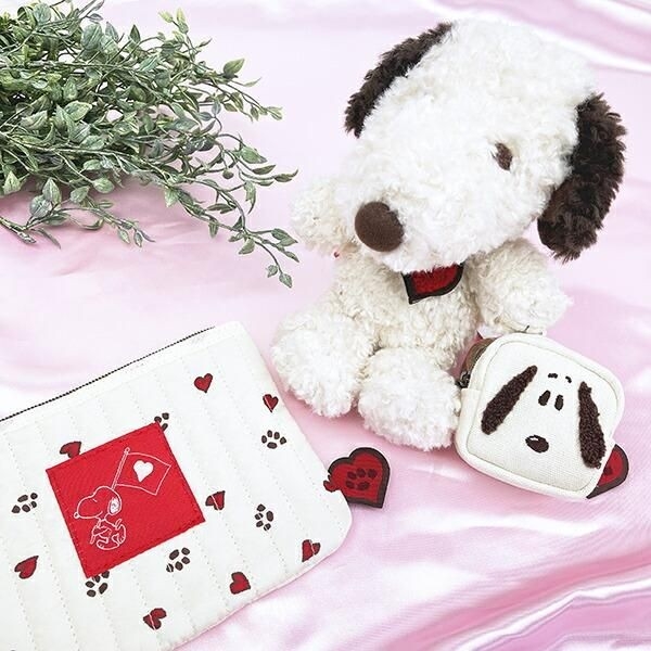 スヌーピー足跡ハート