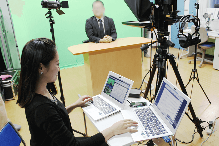 カメラプロンプター使用イメージ2