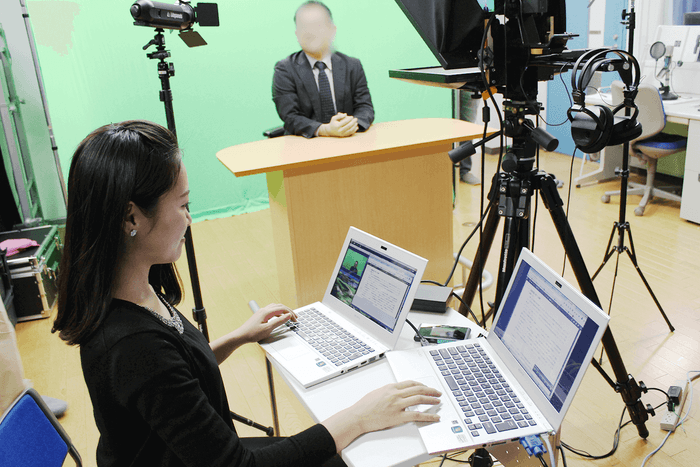 カメラプロンプター使用イメージ2