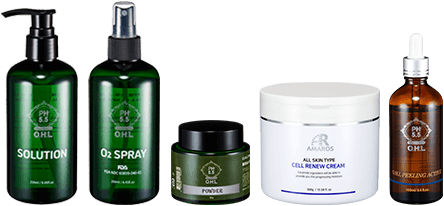 痛くない、剥離しない、ダウンタイムなし アマロス ハーブピーリング