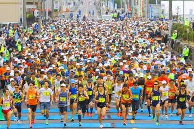 過去のいびがわマラソン開催風景