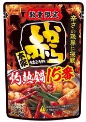 辛さの限界に挑戦！ 『ストレート赤から鍋スープ 15番』　 11/2から数量限定で発売・3～4人前のストレートタイプ