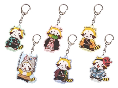 アクリルキーホルダー(6種、ブラインド) 各600円(税抜) ©吾峠呼世晴/集英社・アニプレックス・ufotable © NIPPON ANIMATION CO., LTD.