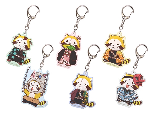 アクリルキーホルダー(6種、ブラインド) 各600円(税抜) ©吾峠呼世晴/集英社・アニプレックス・ufotable © NIPPON ANIMATION CO., LTD.