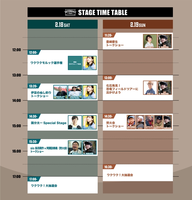 ステージタイムテーブル