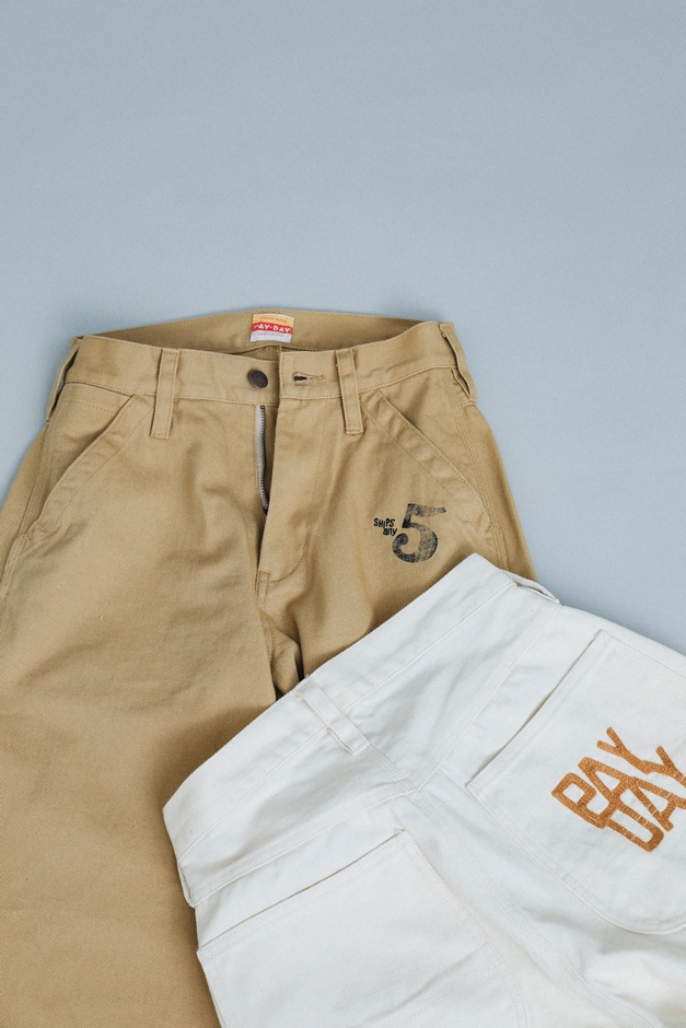 【SHIPS any別注】PAYDAYペインターパンツ 各¥18,150税込