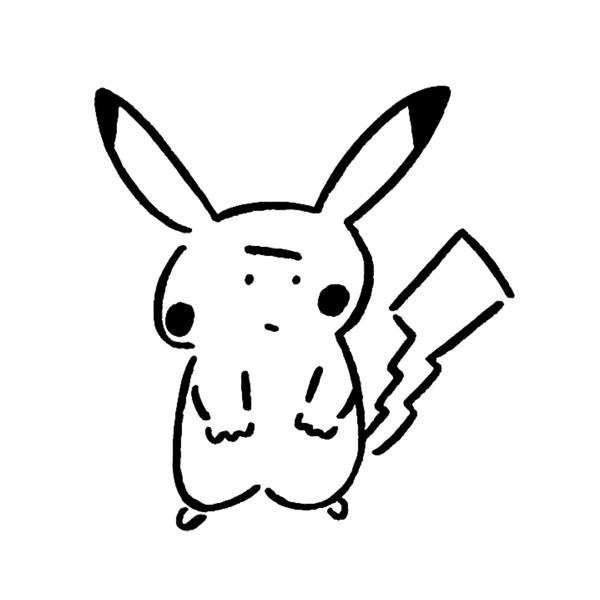 刺繍:ピカチュウ(長場 雄)