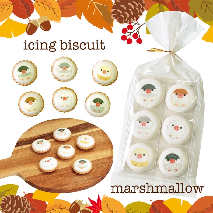 文鳥マシュマロ&文鳥アイシングビスケット