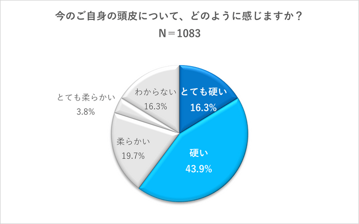 今のご自身の頭皮について、どのように感じますか？