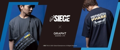 ゲームカルチャーブランド「GRAPHT GAMING LIFE」より グローバルで大人気のFPSゲームタイトル「レインボーシックス シージ」の 公式ライセンスTシャツとエンブロイデッドステッカーを7月30日に発売！！
