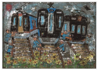 絵画コンクール「ぼくとわたしの阪神電車」結果発表！ 大賞に輝いたのは大阪市の橋本 英明(はしもと ひであき)さん（小学2年生） ～準大賞は藤本愛美里さん（神戸市。5年）と 新谷勇太さん（大阪市。1年）～