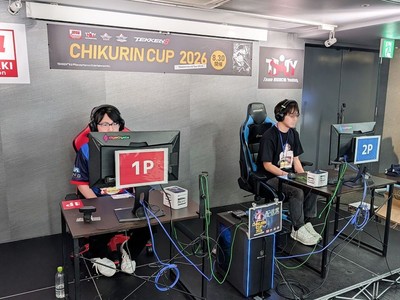 遊ING浜町店で開催された『CHIKURIN CUP 2026』の様子。(左写真 左側がTeam HiGUCHi Youing所属のチクリン選手 )