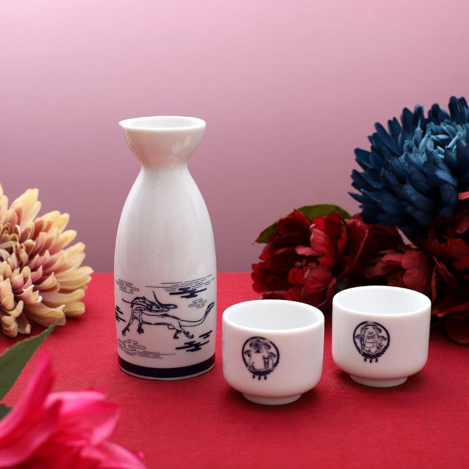 徳利＆お猪口セット ［ハク・春日様・オシラ様］3,300円(税込)