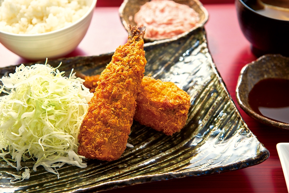 イワシ明太フライ定食