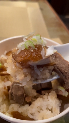 セットメニューの角煮丼