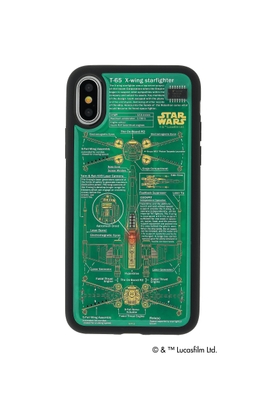 iPhone Xケース X-WING(TM) 緑