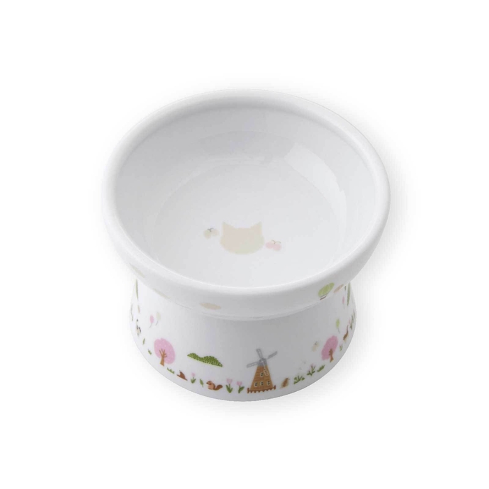 猫用 脚付フードボウル レギュラー Sakura Animal Town