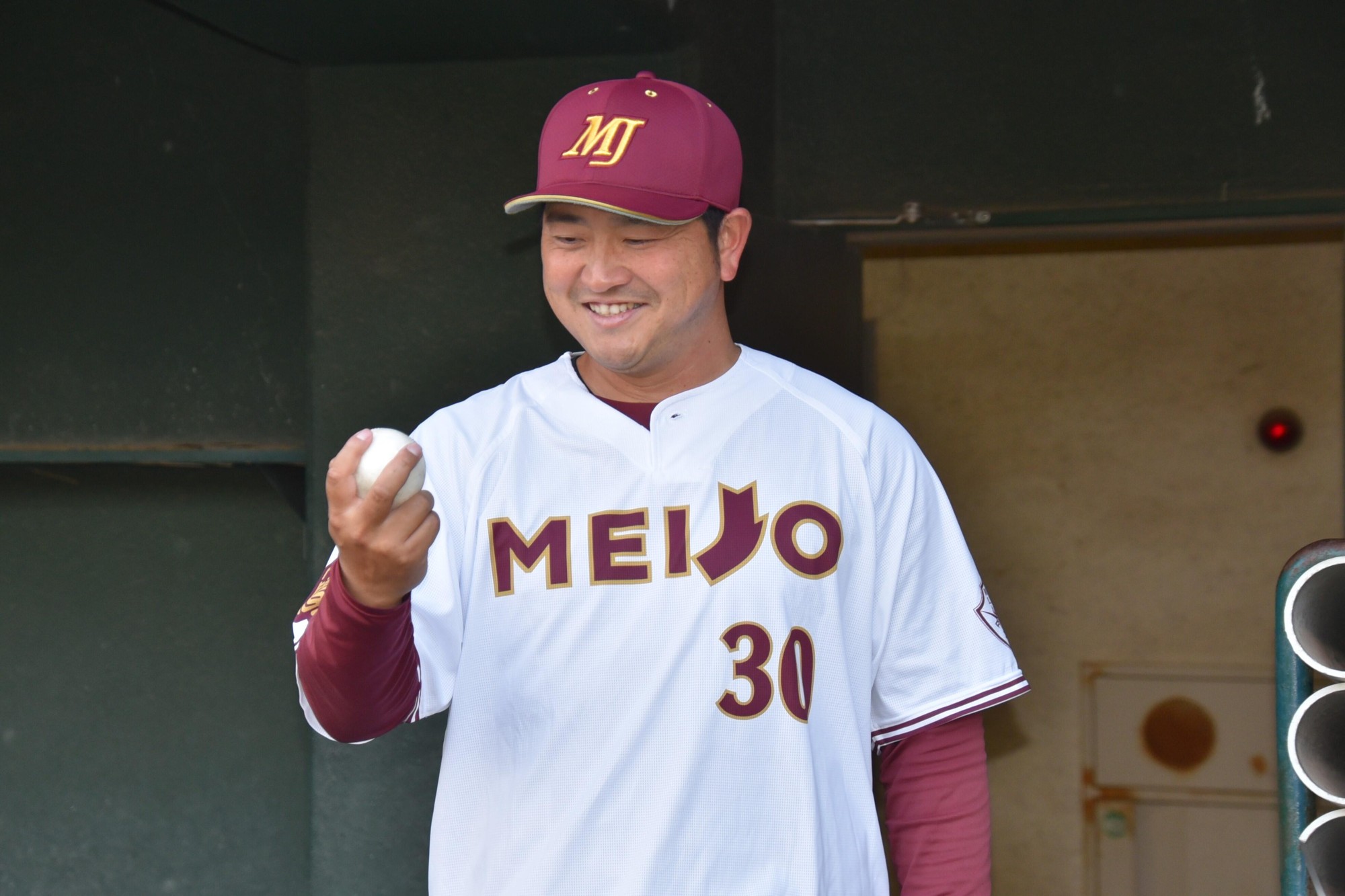 【名城大学・硬式野球部】山内壮馬監督がリーグ戦初勝利 ‼　中部大学に２－０で完封勝ち