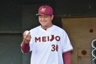 【名城大学・硬式野球部】山内壮馬監督がリーグ戦初勝利 ‼　中部大学に２－０で完封勝ち