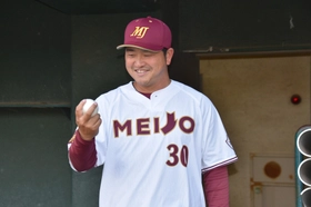 【名城大学・硬式野球部】山内壮馬監督がリーグ戦初勝利 ‼　中部大学に２－０で完封勝ち