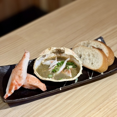 蟹味噌カニカマ甲羅焼き