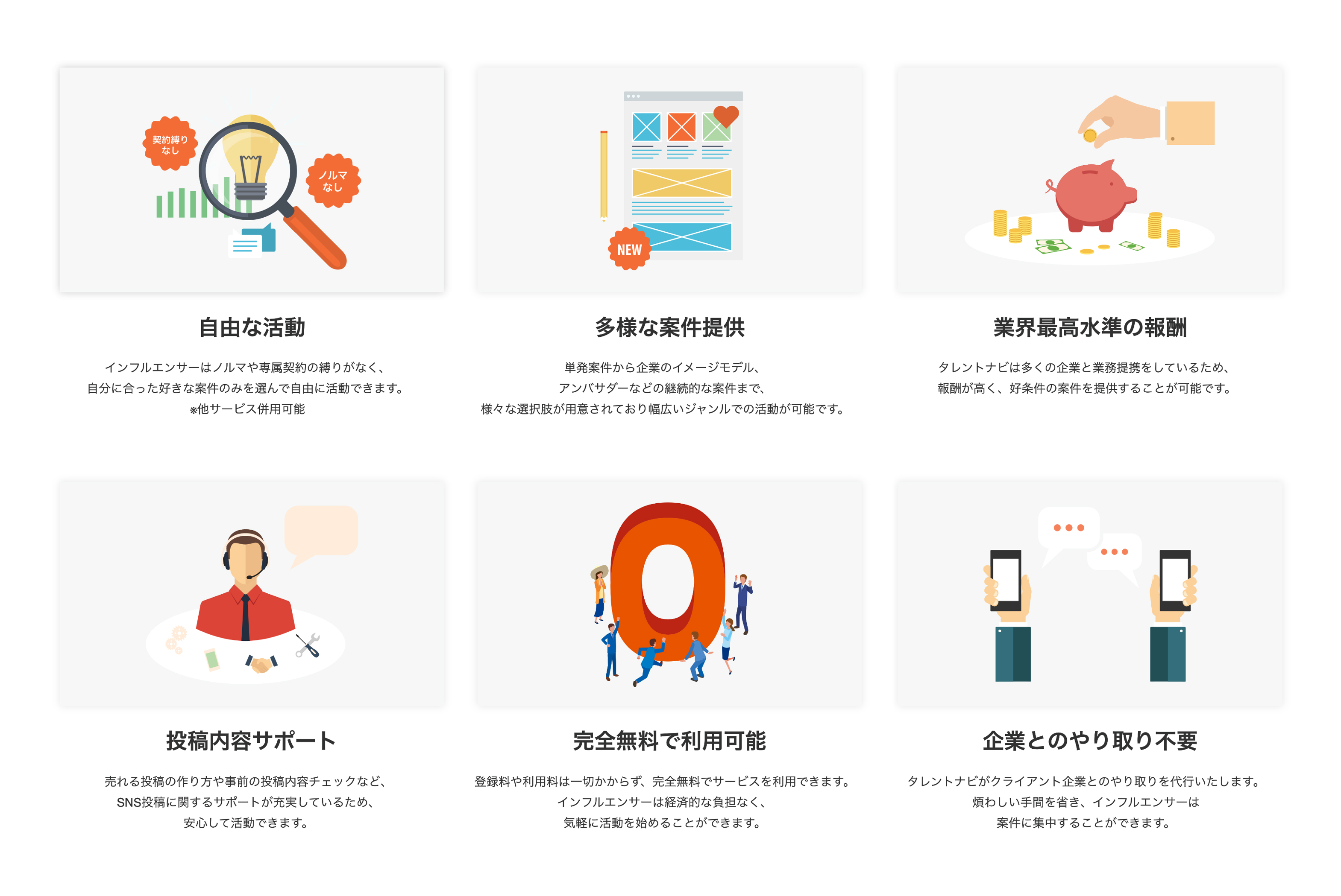 「TALENT NAVI」が選ばれる理由