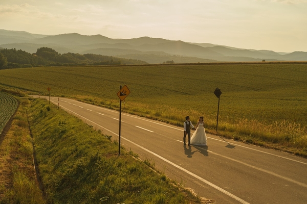 撮影例：パッチワークの路